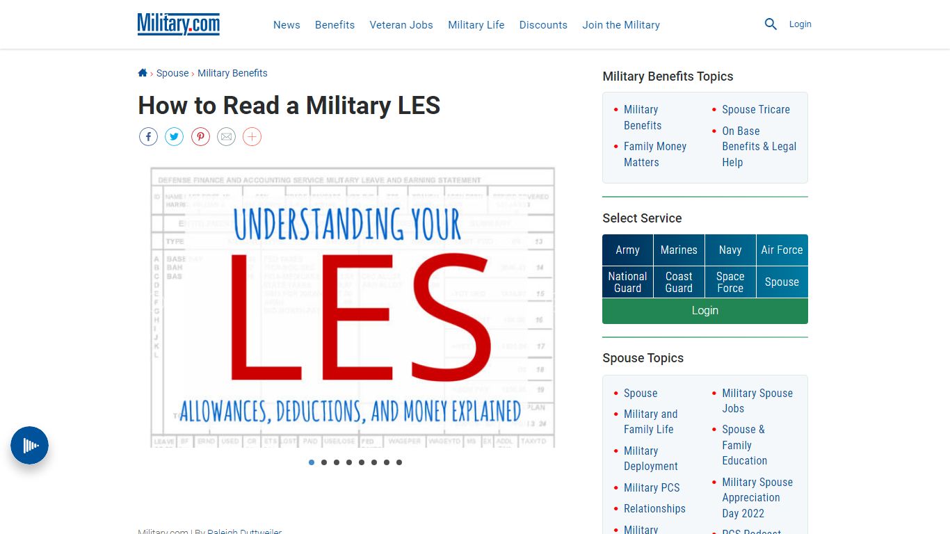 How to Read a Military LES | Military.com
